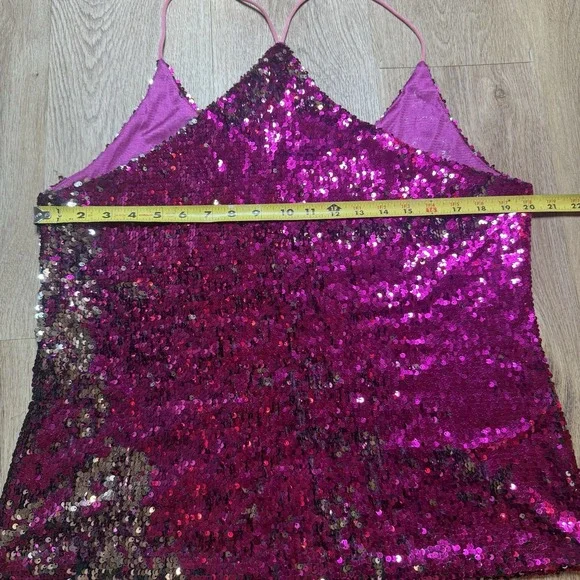 Anna-Kaci Pink Sequin Top Sparkle & Shine Collection Size XXL - Picture 7 of 8